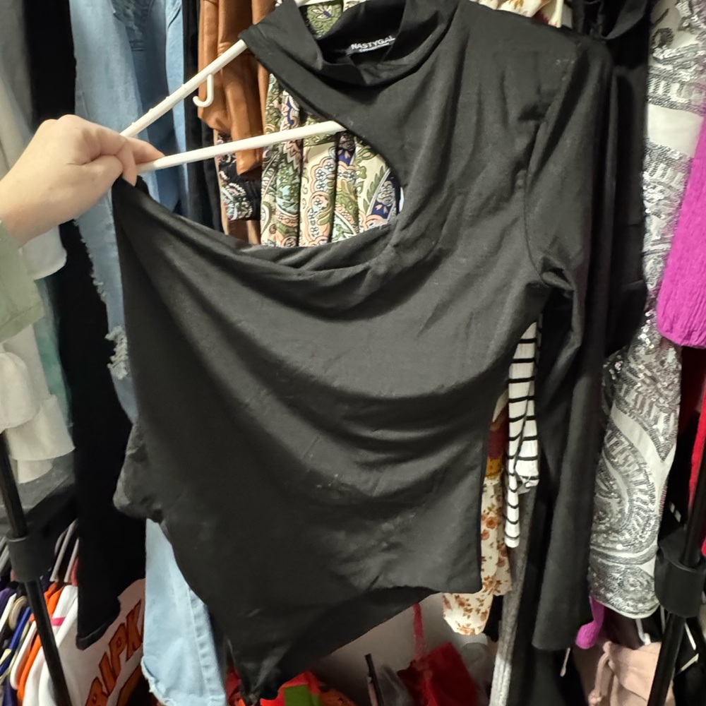 Elegant Black Long Sleeve Top